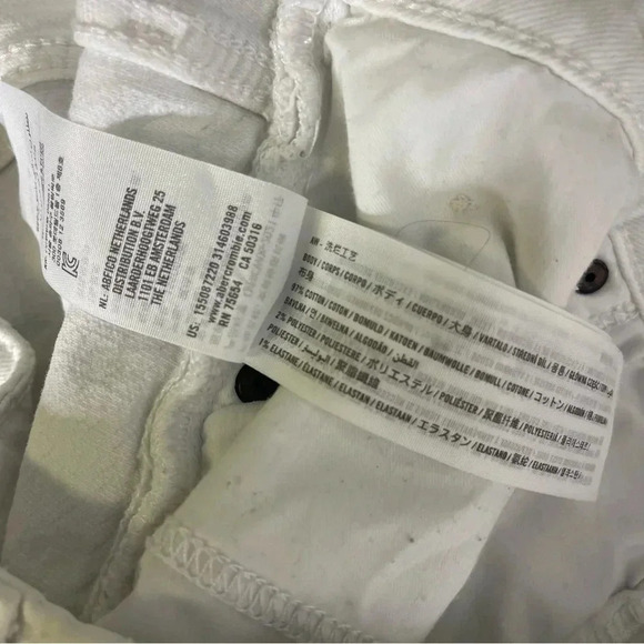 Abercrombie & Fitch The Skinny Leg High Rise Curve Love White Jeans Size 32 / 14 - Picture 3 of 8